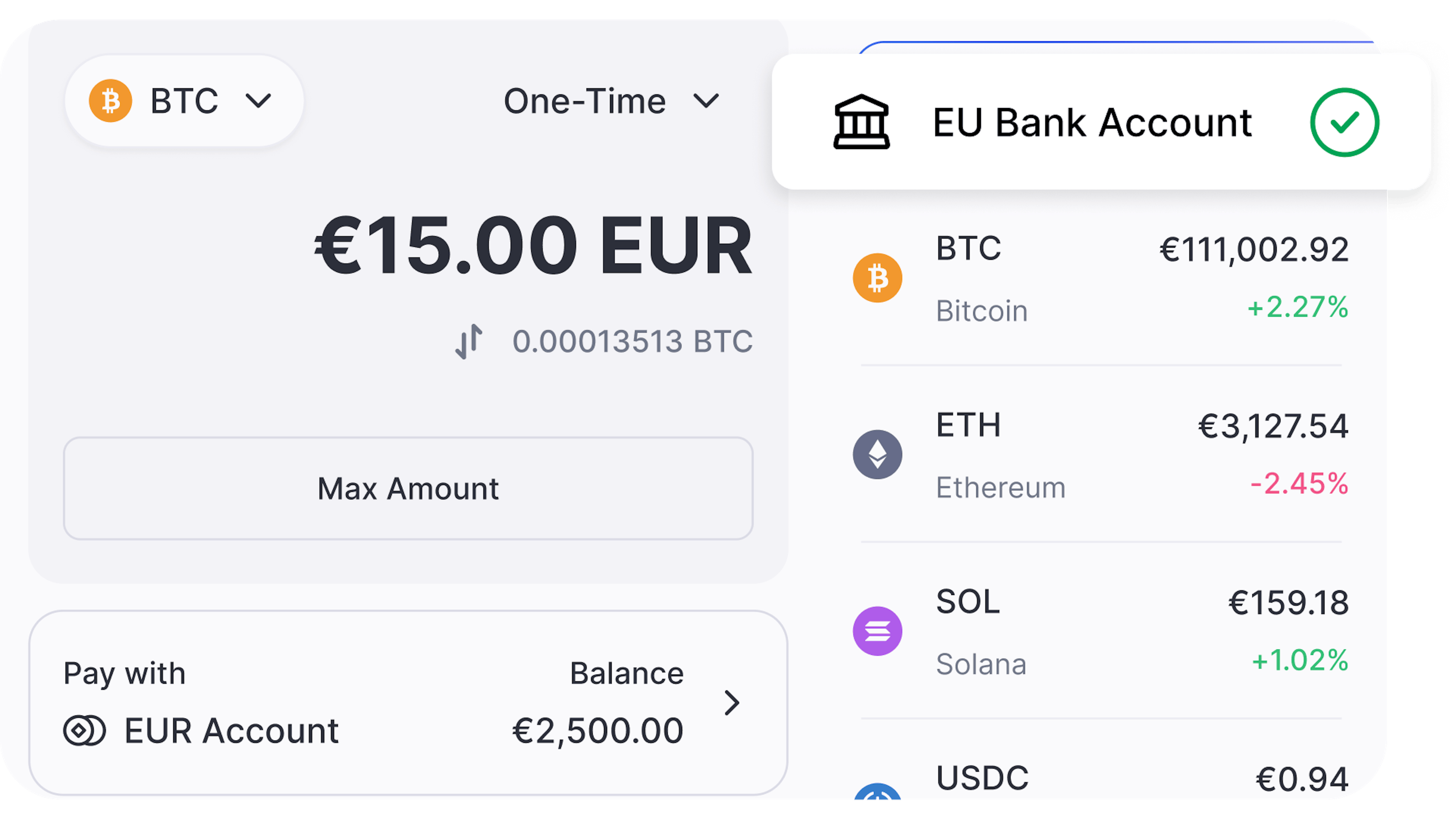 CoinJar app buy interface