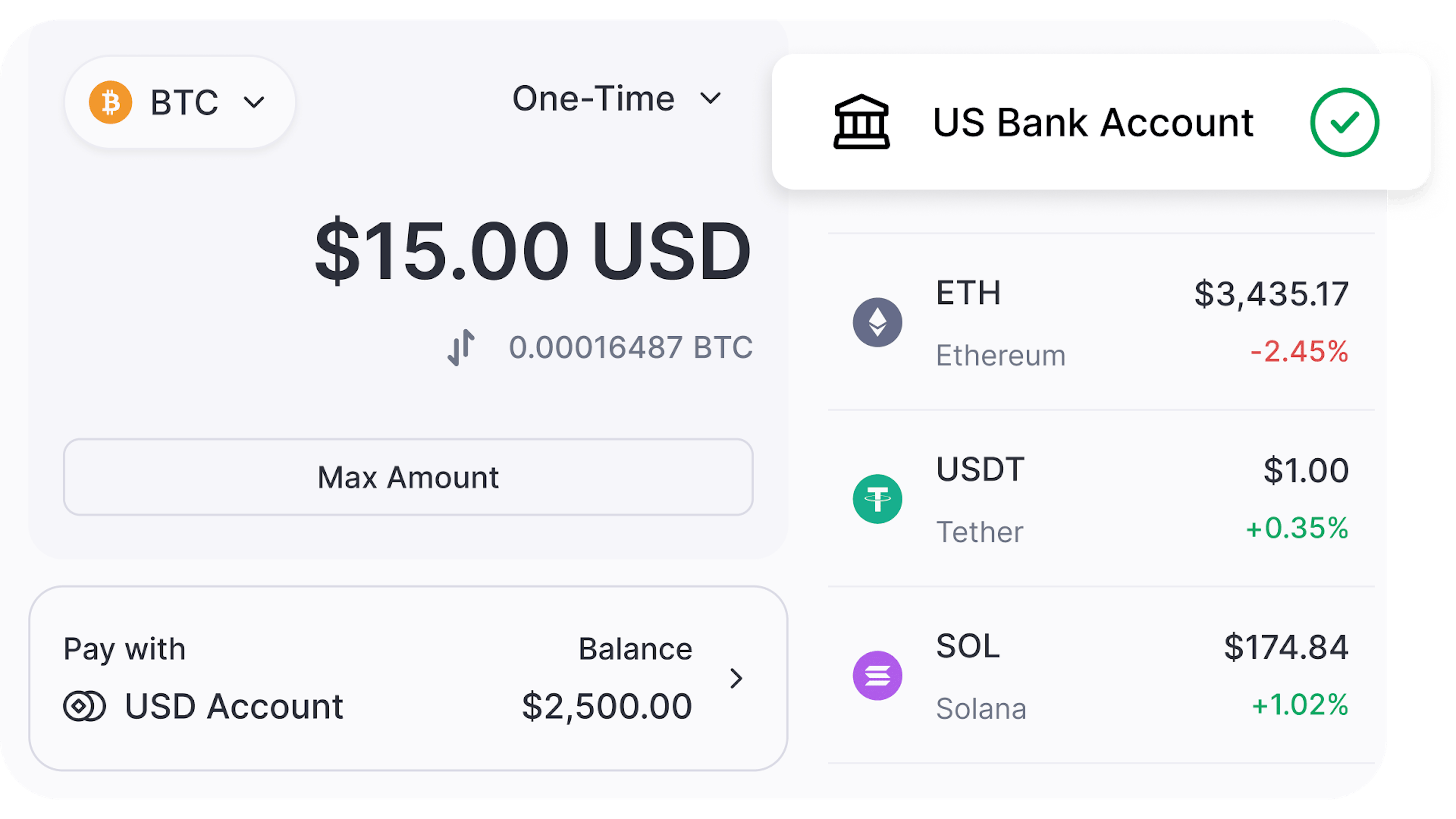 CoinJar app buy interface