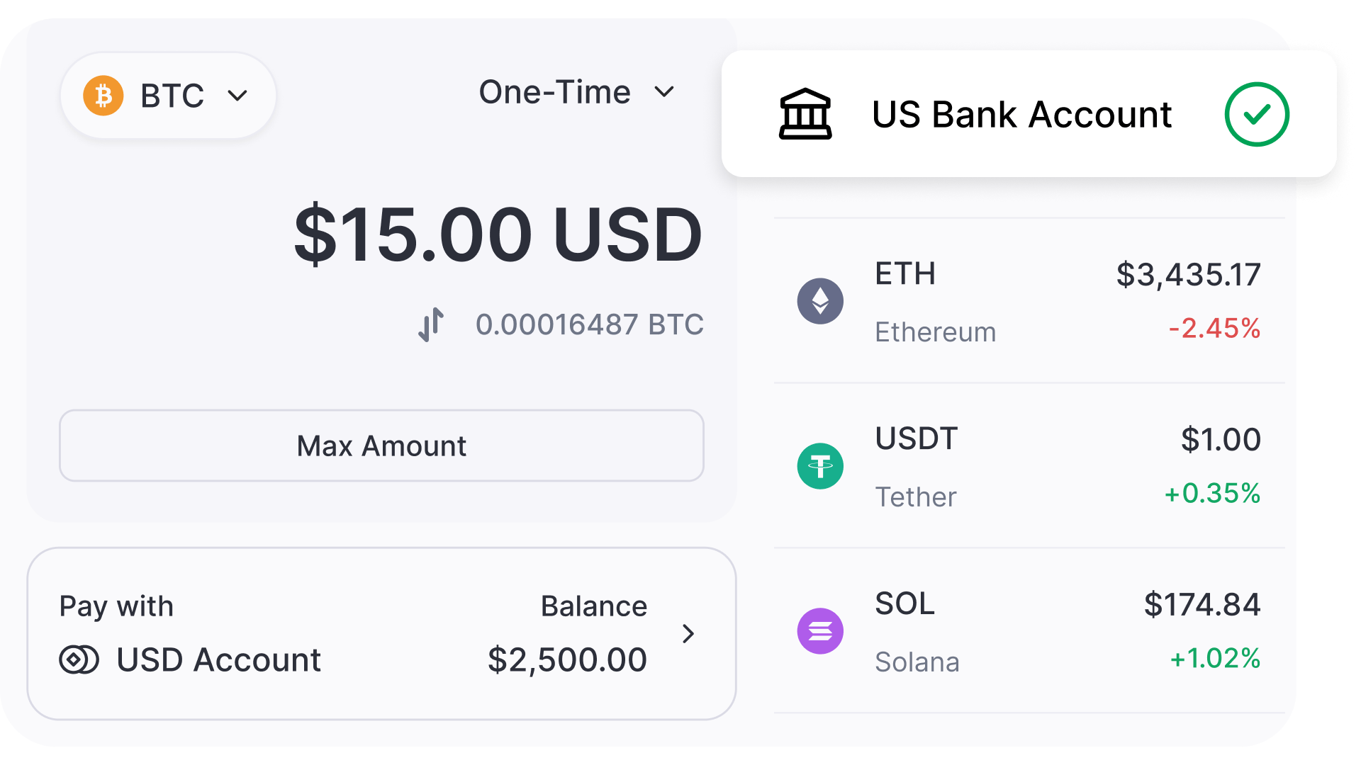 CoinJar app buy interface