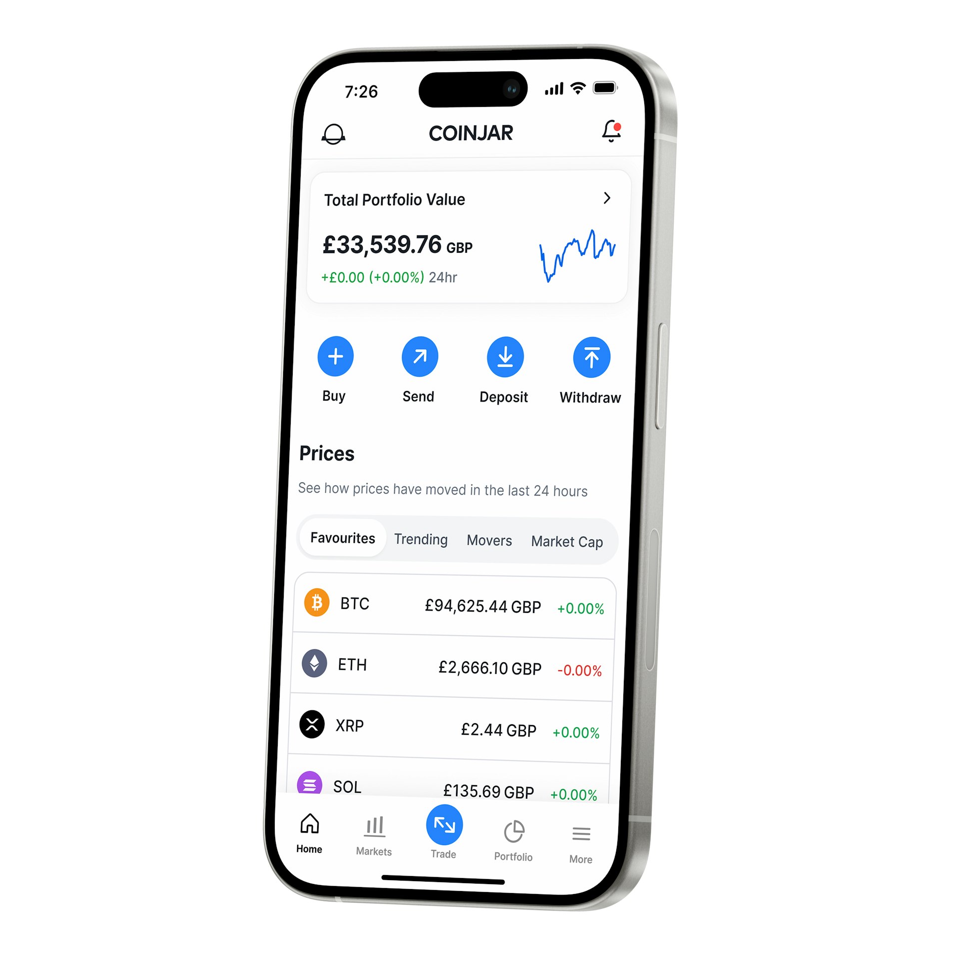 CoinJar mobile app