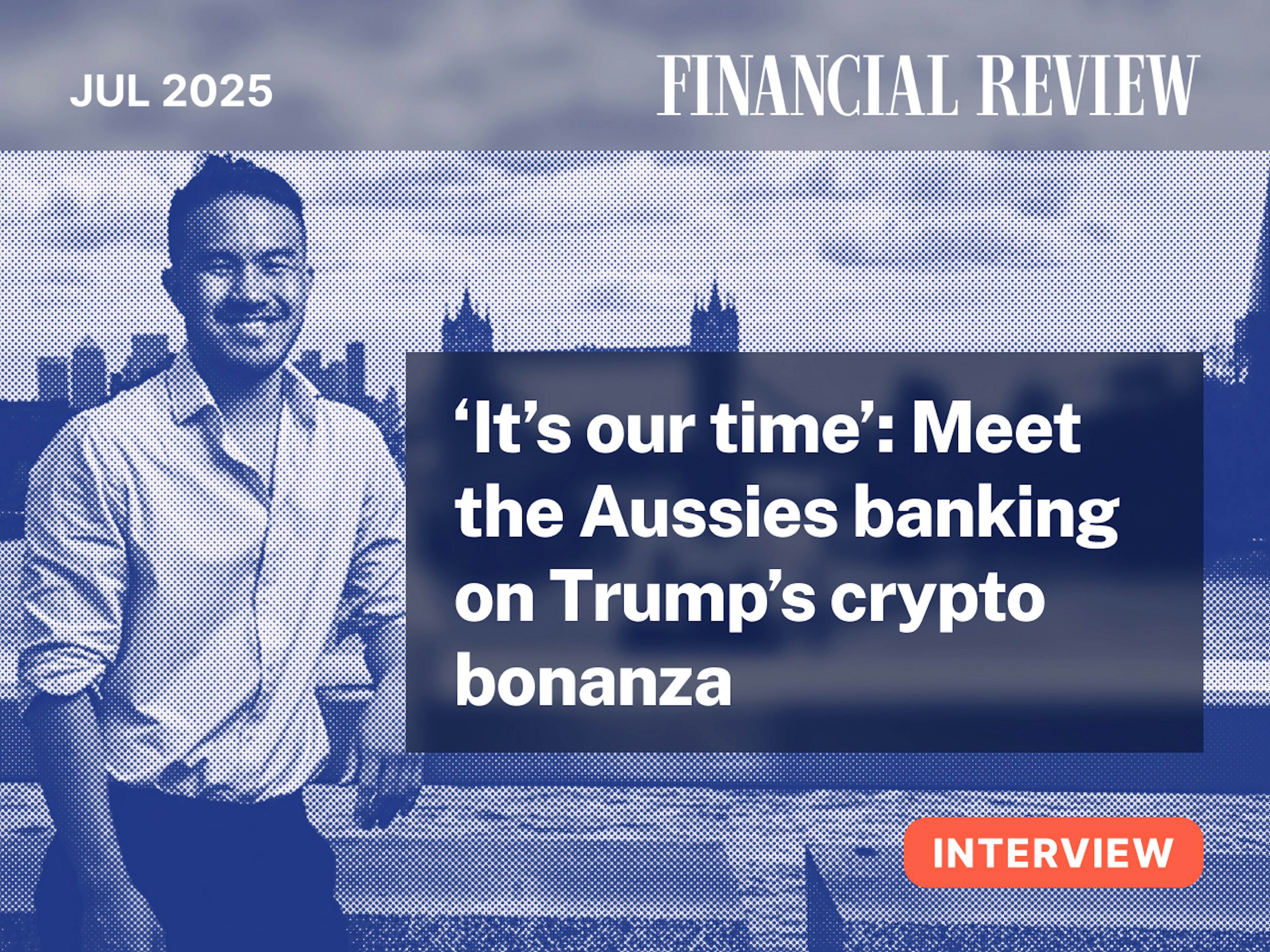 financial review article with Asher tan ceo of CoinJar