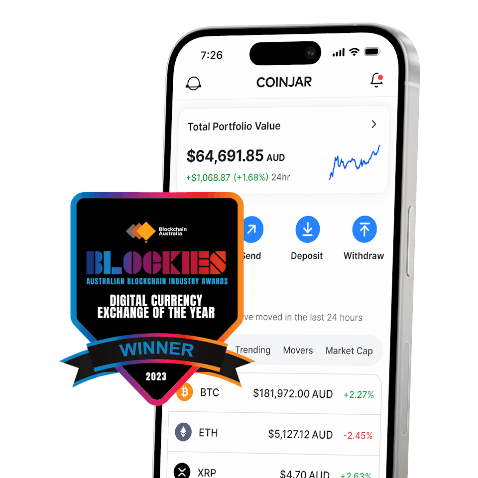 CoinJar Blockies Winner Banner