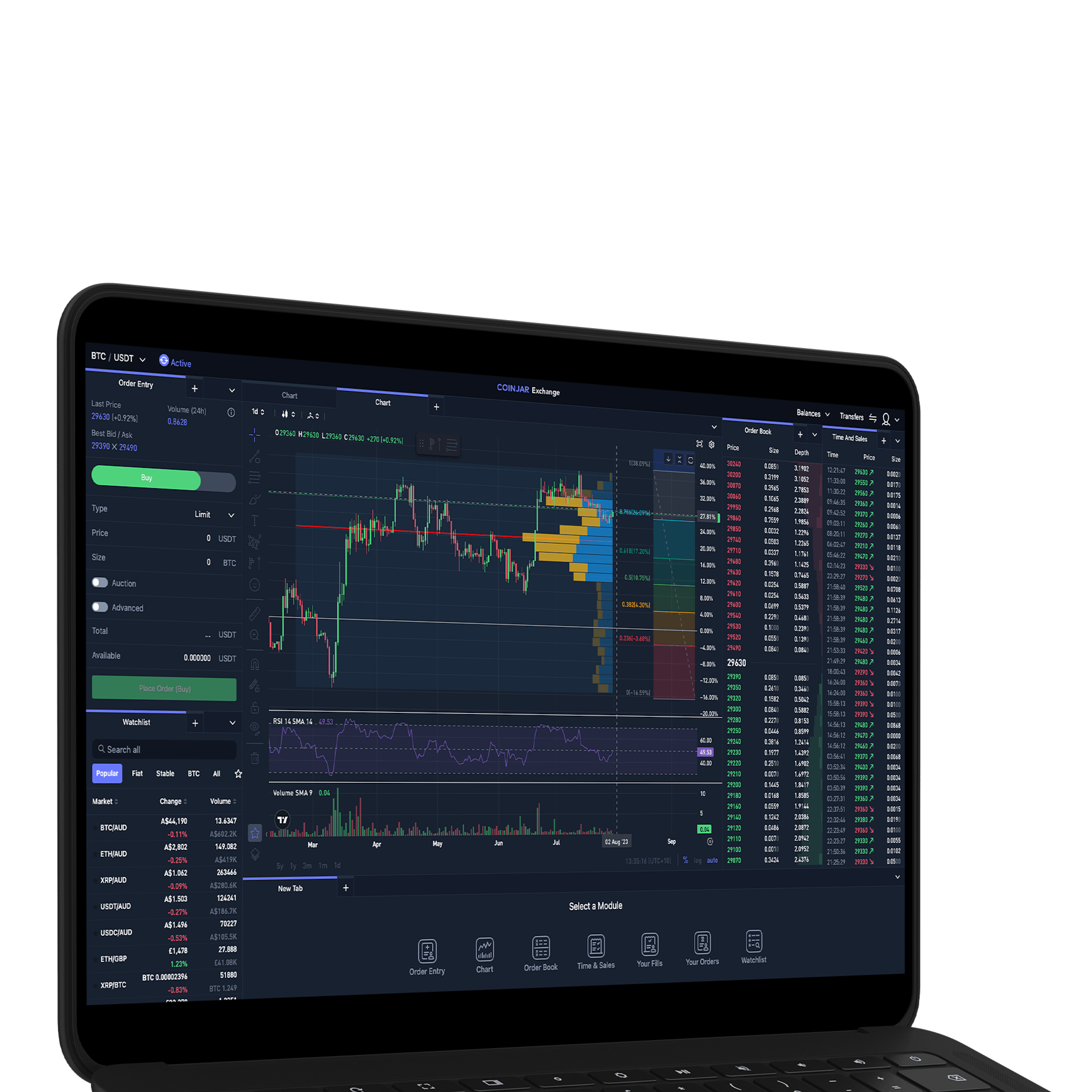 CoinJar Exchange Interface