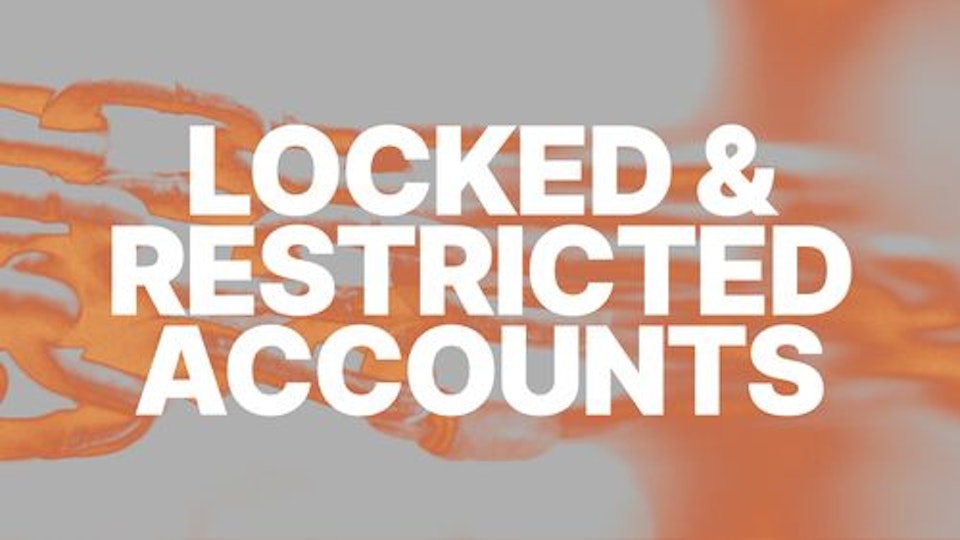 Locked and Restricted Account Image