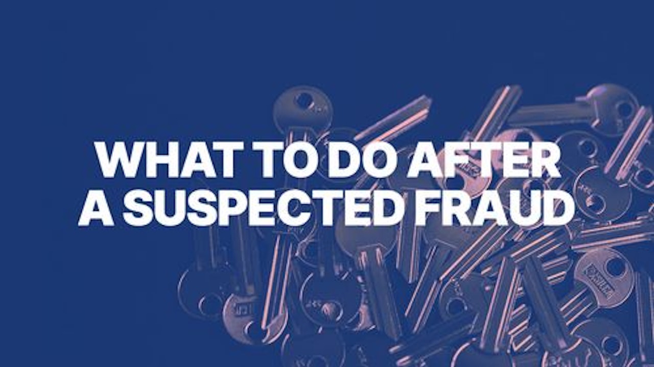 what to do after fraud