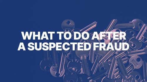 what to do after fraud